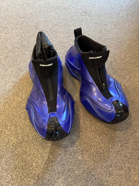 BALENCIAGA Balenciaga SS25 Silver Space Blue Loop Sneakers