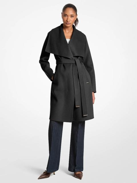 MICHAEL KORS Wool Blend Wrap Coat