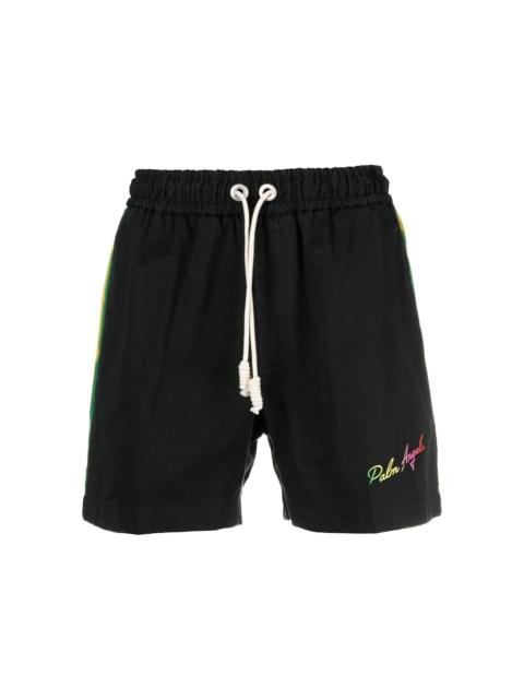 Palm Angels Palm Angels Exodus Side Stripe Track Shorts Black