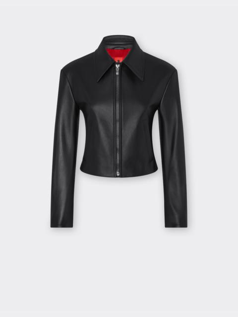 Ferrari Nappa leather biker jacket