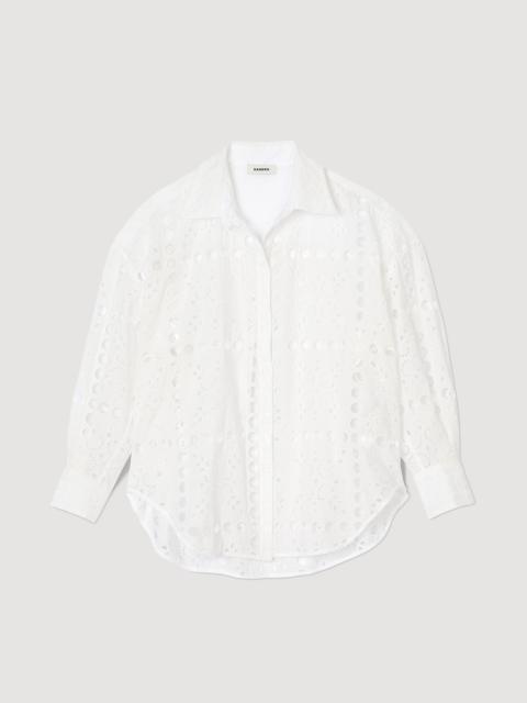 Sandro Broderie anglaise shirt