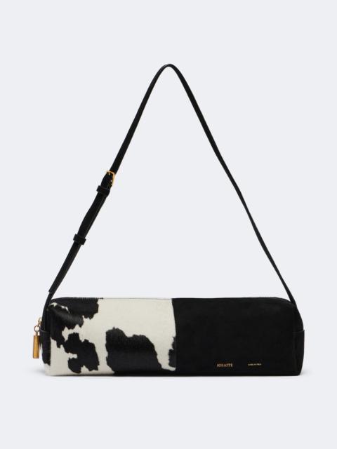 KHAITE Kye Small paneled calf hair shoulder bag
