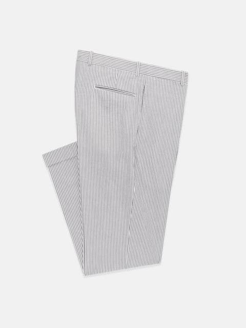 J. PRESS MADE-IN-CANADA GREY STRIPE SEERSUCKER TROUSER