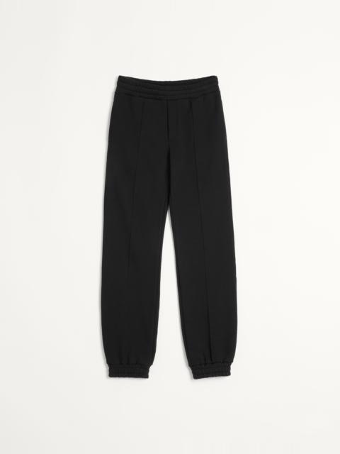 COTTON JOGGING PANTS WITH CHEZ VALENTINO PATCH