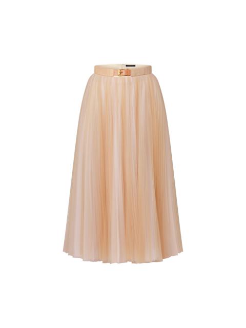 Louis Vuitton Belted Tulle Maxi Skirt