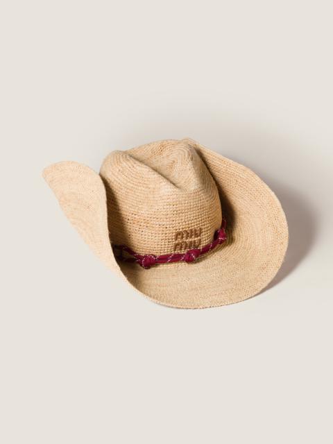Miu Miu Raffia hat
