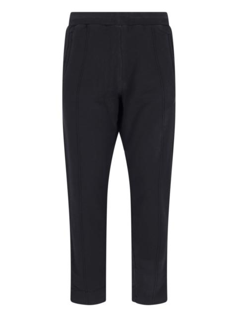 Men's black wool gabardine pants