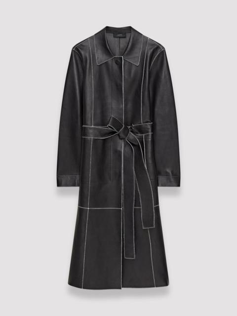 JOSEPH Bonded Leather Lancry Coat
