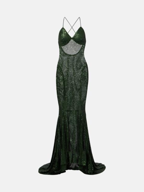 NORMA KAMALI Sequined gown