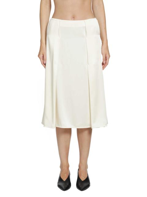 Jil Sander Envers Satin Pleated Skirt