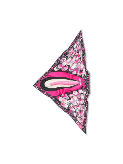PUCCI Maddalena and Onde-print silk scarf