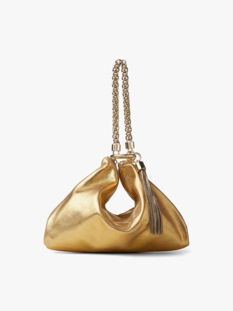 Callie
Gold Metallic Leather Clutch Bag With Chain Strap