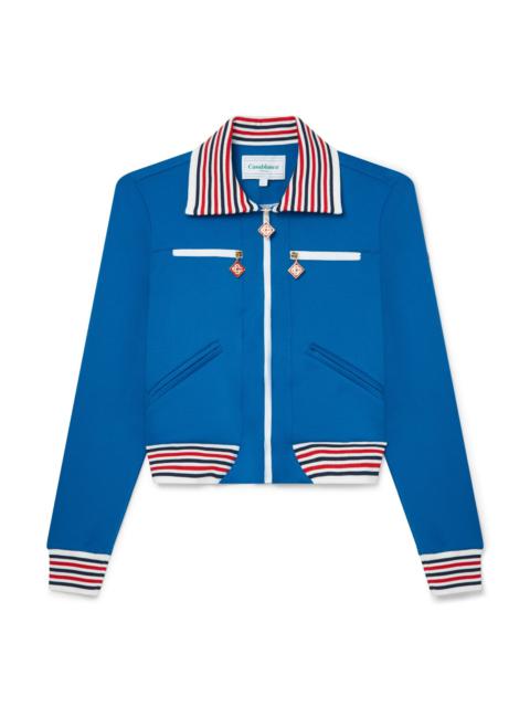 Blue Triple Zip Tracksuit Jacket