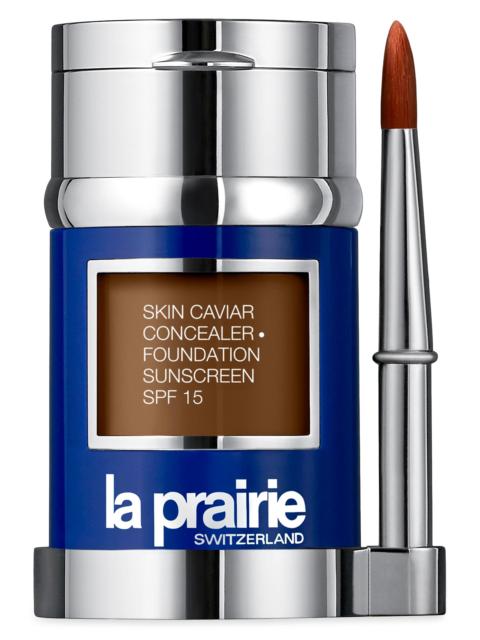 LA PRAIRIE Women's Skin Caviar Concealer Foundation Sunscreen SPF 15 - Warm Chestnut