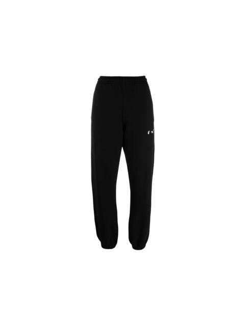 Off-White OFF-WHITE Womens Drowning Man Logo Sweatpants Black