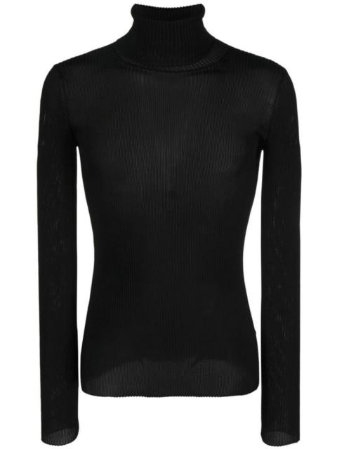 Off-White Helvet fine-knit ribbed jumper