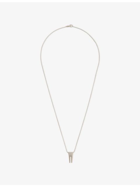 Rick Owens Mini Open Trunk Brass Necklace
