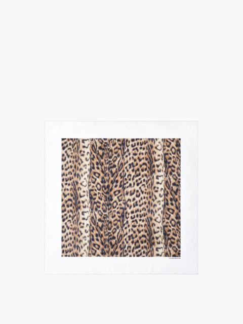 Victoria Beckham Silk Foulard in Leopard Print