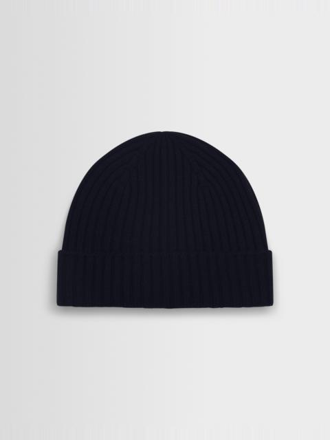 Wax London Belvoir - Navy Wool Fisherman Beanie