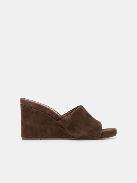 dolce vita HOLTA WEDGES DK BROWN SUEDE