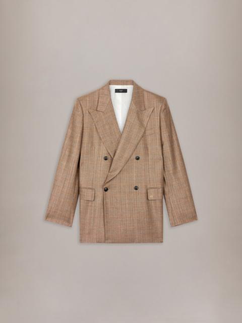 AMIRI DOUBLE BREASTED NOTCH LAPEL LUREX JKT