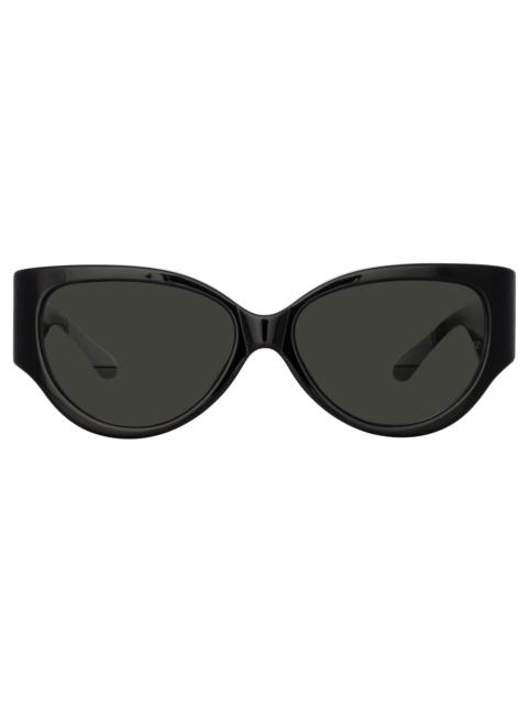 CONNIE CAT EYE SUNGLASSES IN BLACK