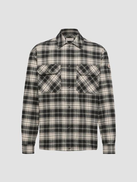 Moncler Men's Shirt in Cotton - Black White