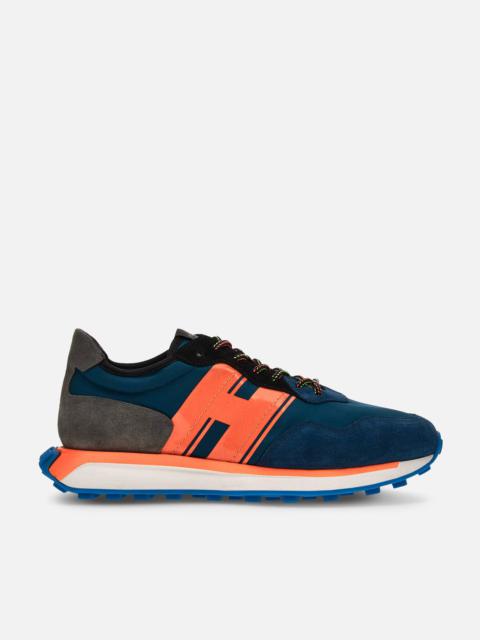 Sneakers Hogan H601 Light Blue Grey Orange