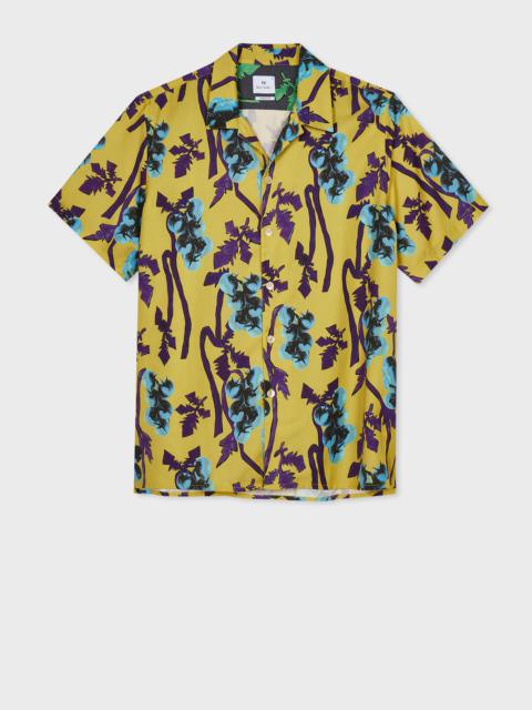 Paul Smith Yellow Chartreuse 'Tomato Vine' Print Shirt