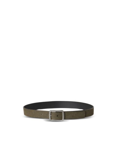 Etro reversible leather belt with engraved motif