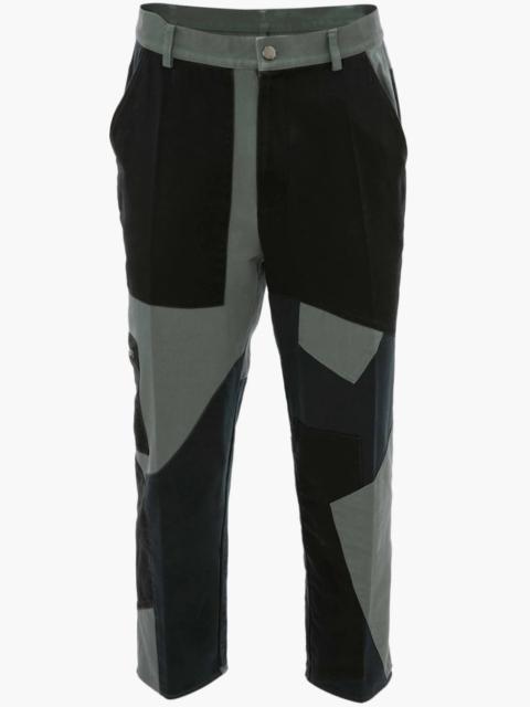 JW Anderson PATCHWORK FATIGUE TROUSERS