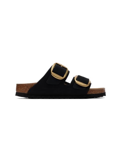 BIRKENSTOCK Black Narrow Arizona Big Buckle Nubuck Sandals