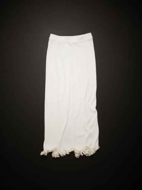 Acne Studios Tassel pencil skirt - White