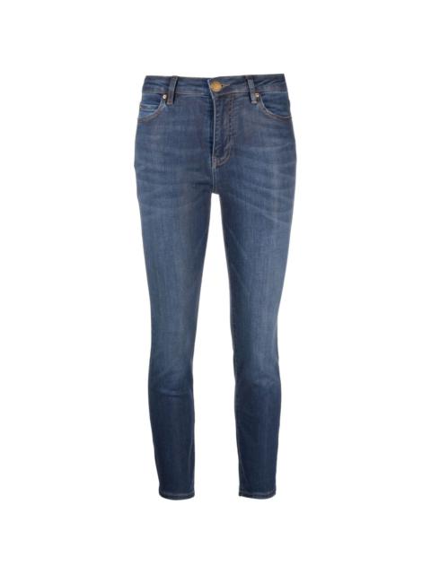 mid-rise cropped jeans