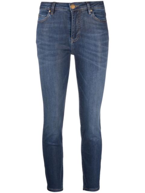 mid-rise cropped jeans