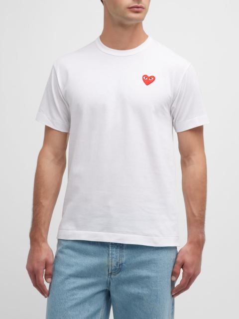 Comme Des Garçons Men's Cotton Jersey Heart T-Shirt