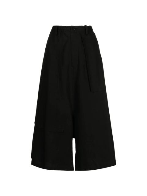 Y's flared culotte trousers