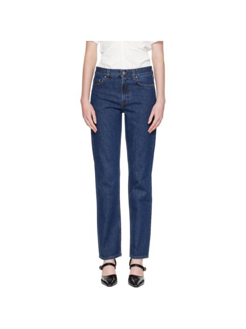 TOTEME Navy Low Straight Jeans