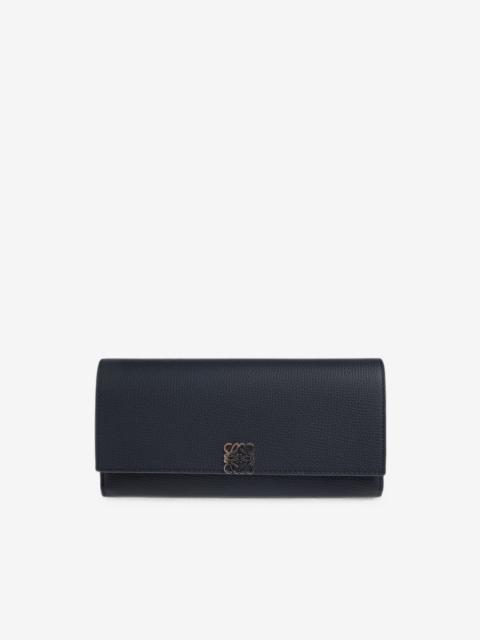 Loewe Anagram pebbled leather wallet