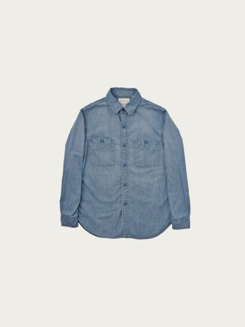 FULLCOUNT Chambray Shirt "Fade" - Blue