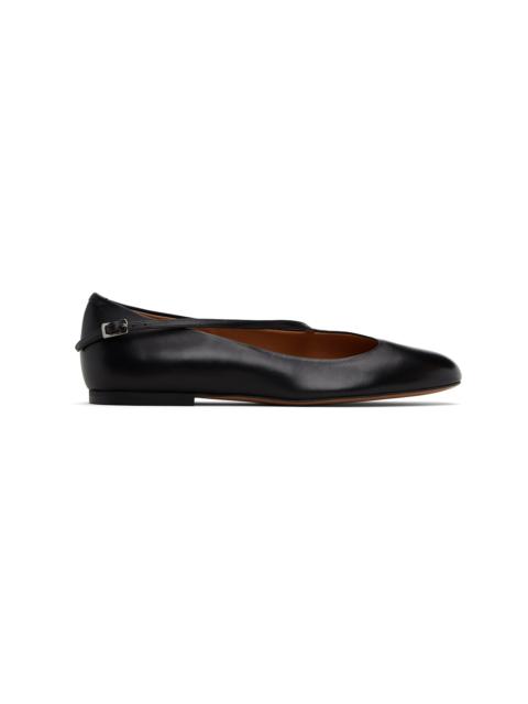 Jil Sander Black Elyss Ballerina Flats