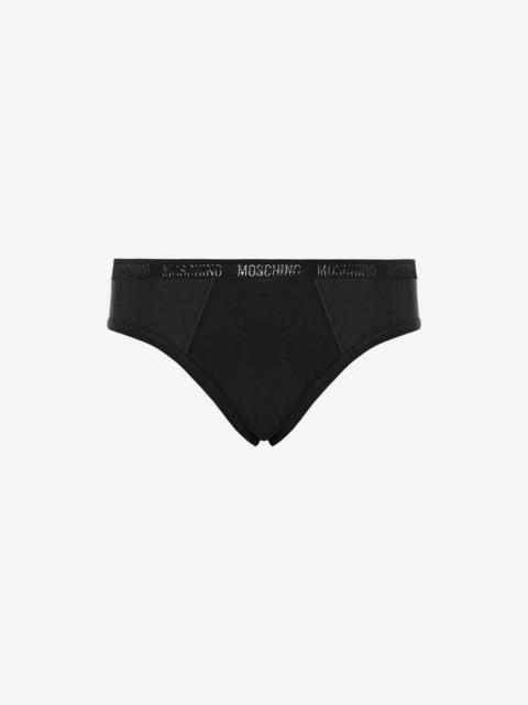 Moschino LOGO BAND STRETCH JERSEY BRIEFS