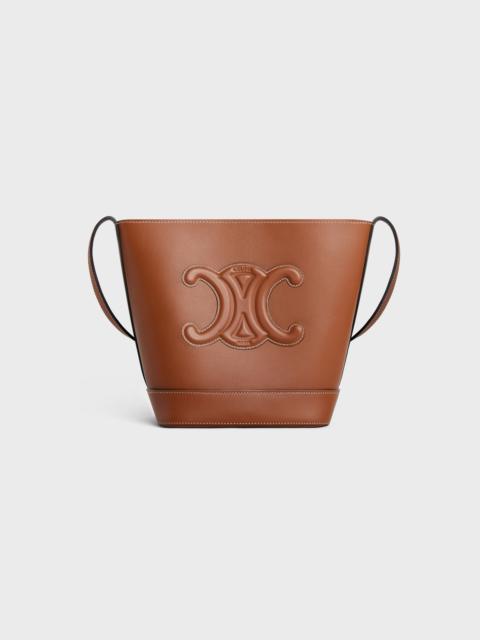 SMALL BUCKET CUIR TRIOMPHE in Smooth Calfskin