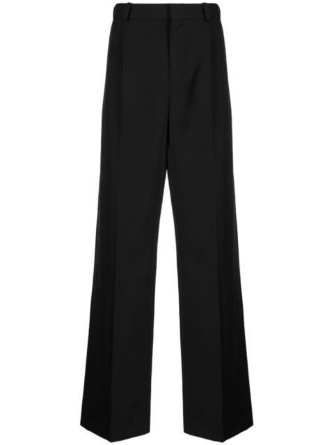 straight-leg tailored trousers