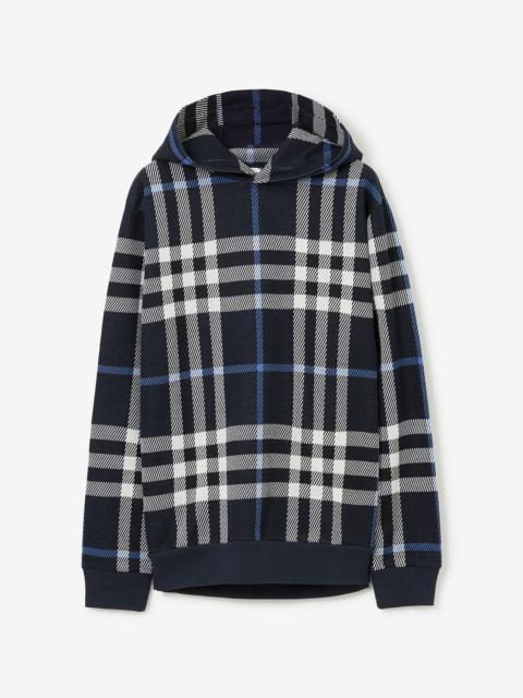 Burberry Check Cotton Jacquard Hoodie