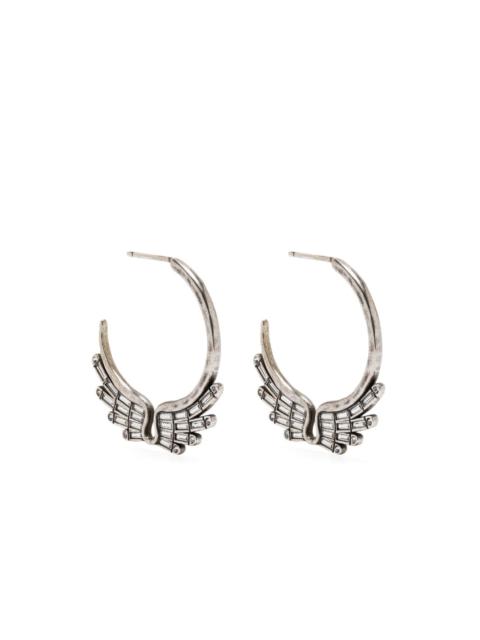 Zadig & Voltaire Rock Over half-hoop earrings