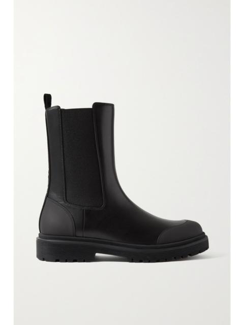 Moncler Patty leather Chelsea boots Black