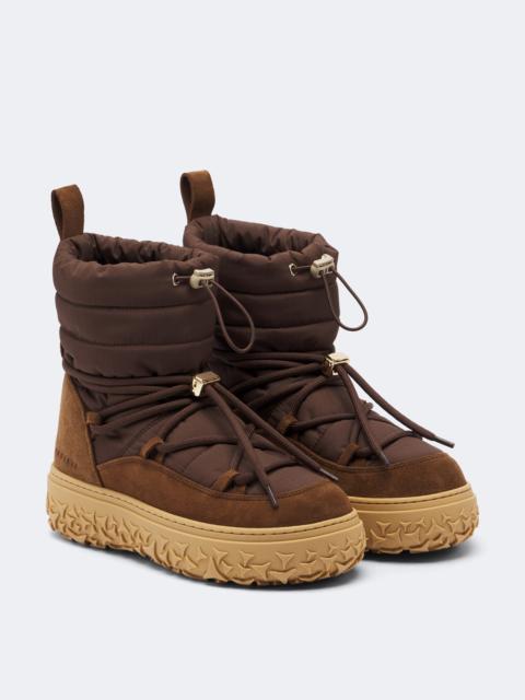 INUIKII Technical suede-trimmed snow boots