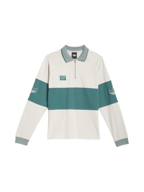 adidas adidas Shmoofoil Heavyweight Rugby Long Sleeve Shirt Alumina Prelvd Violet Mel.