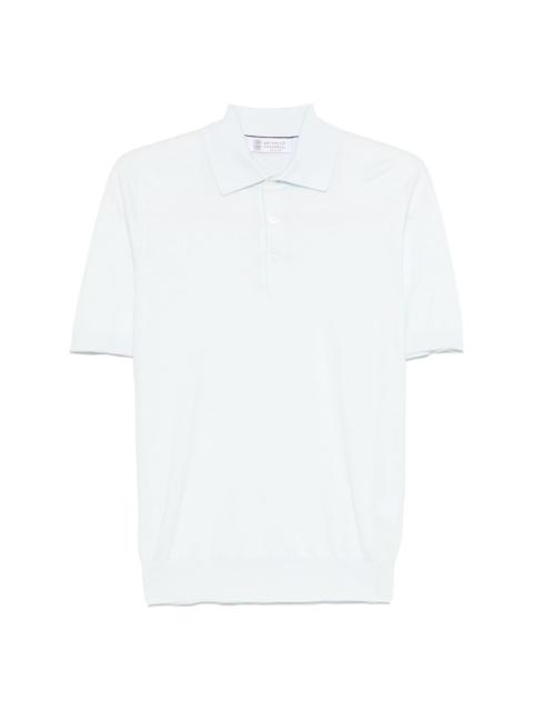 Brunello Cucinelli fine-knit polo shirt